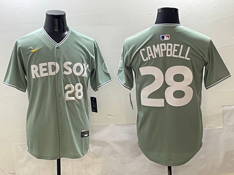 Men Boston Red Sox #28 Campbell Green Joint Name Nike 2025 MLB Jersey style 4251